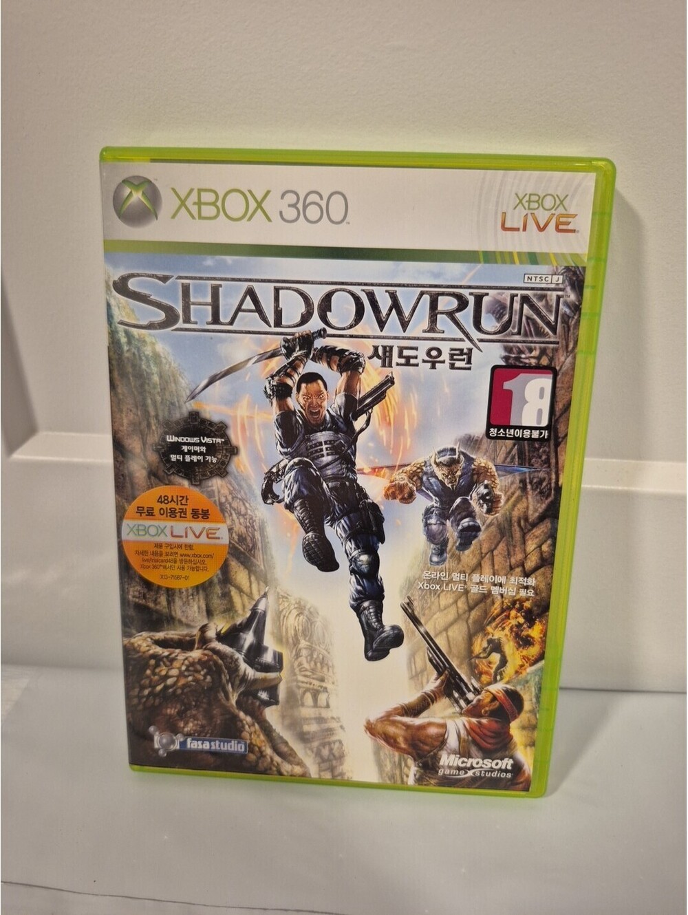 Shadowrun Xbox 360 Korea KOREAN Ver. NTSC-J Rare Microsoft Game Studios CIB
